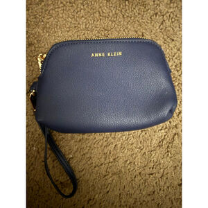 Women's Anne Klein Navy Gold One Size Clutch Wristlet
